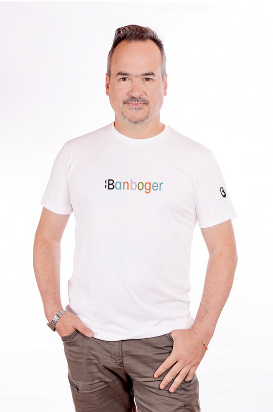 CAMISETA HOMBRE BANBOGER COLORES ISOTIPO MANGA