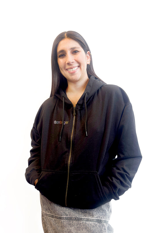 HOODIE CREMALLERA UNISEX BANBOGER LOGO COLORES